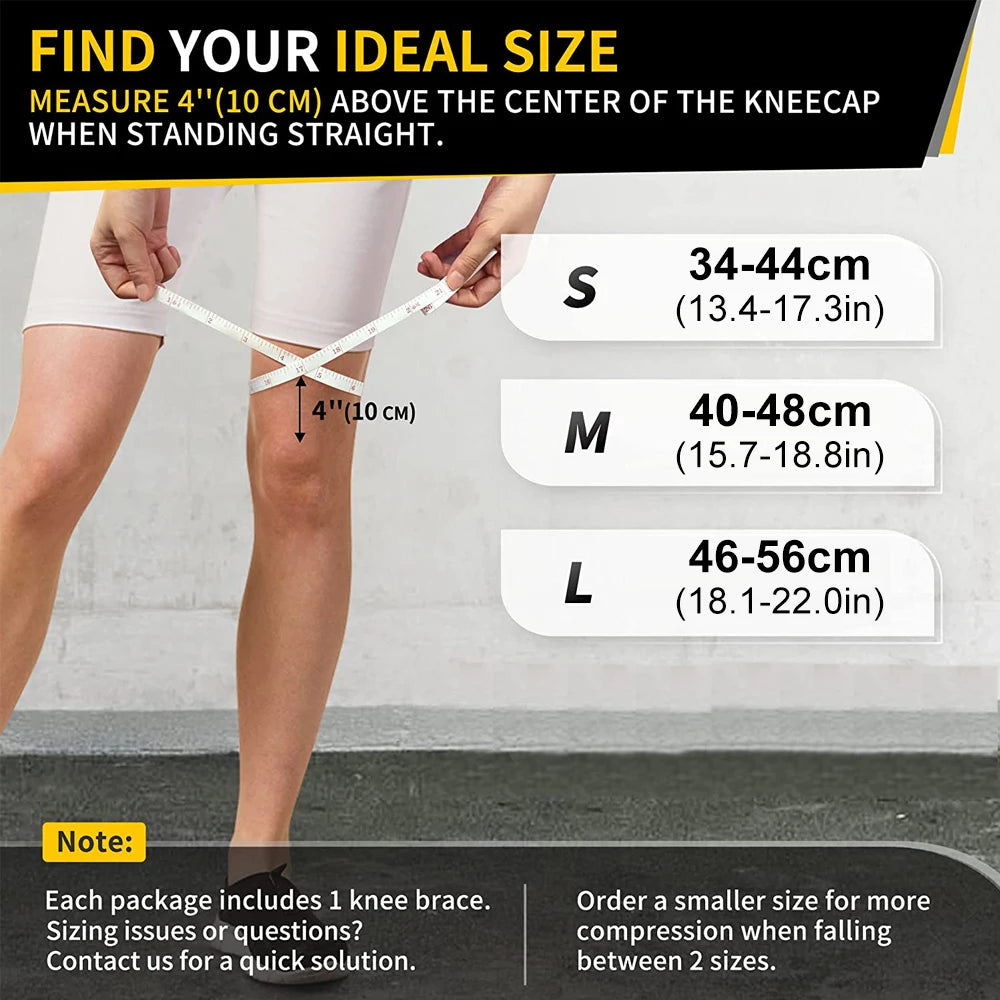 1/2PCS Knee Braces for Knee Pain, Knee Compression Sleeve for Men and Women, Knee Support for Meniscus Tear, Running, Workout