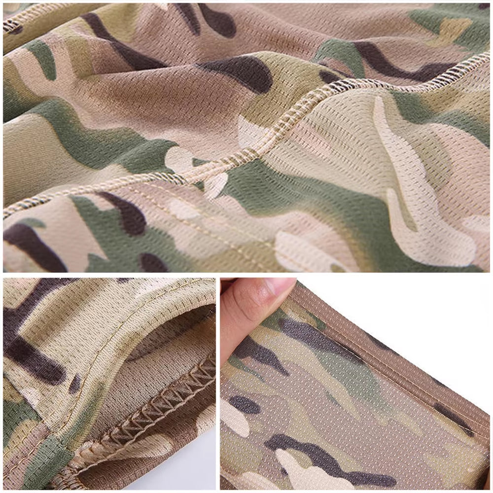 Camouflage Balaclava Hat Cycling Full Face Mask Outdoor Sports Hunting Hiking Ski Mask Motorcycle Helmet Inner Cap