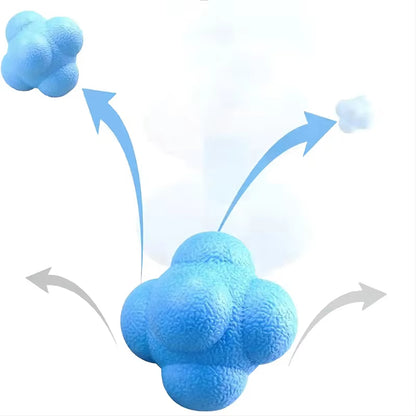 Hexagon Reaction Ball Agility Training Ball for Basketball Football Kids Adult Coordination Reflex Sports Fitness Training Ball